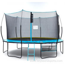 No Spring Trampoline 14ft with blue spring pad